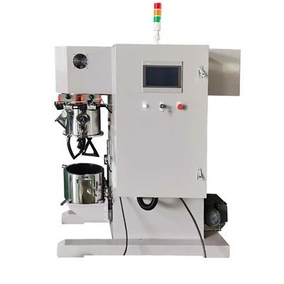 Máy trộn chân không hành tinh đôi Daul để dán bùn pin lithium Ion